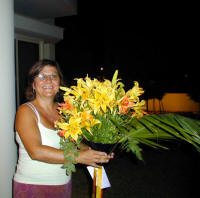 Delivering a bouquet of dazzling bright lilies in Cyprus