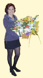 Renata was very pleased with this bouquet until she discovered that it wasn't for her.