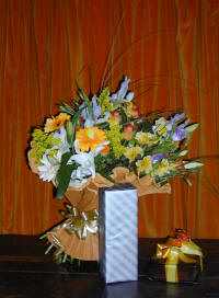 A bouquet of fresh cut flowers, gifts and chocolates delivered in Cyprus by Cyprus-flowers.com